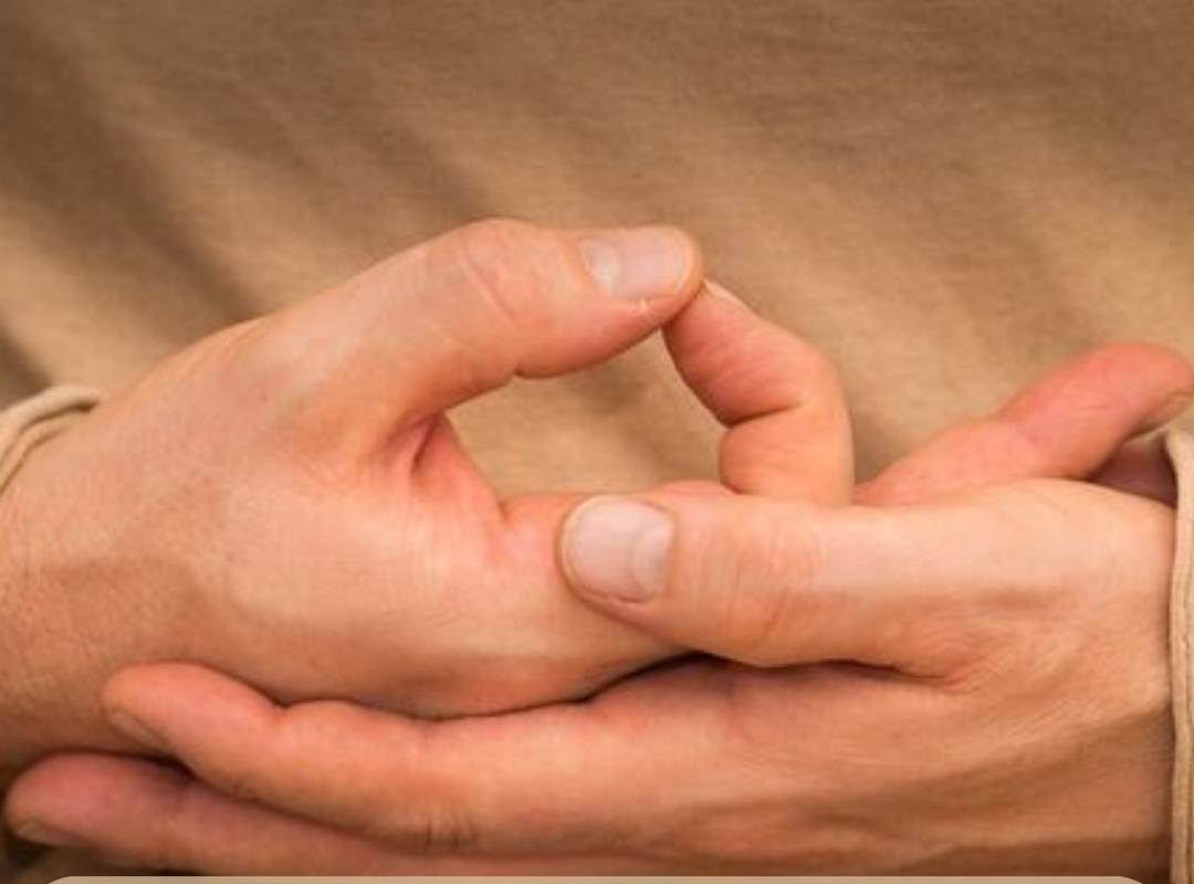 Handhaltung im Yoga. Mudra für Regulation Nervensystem